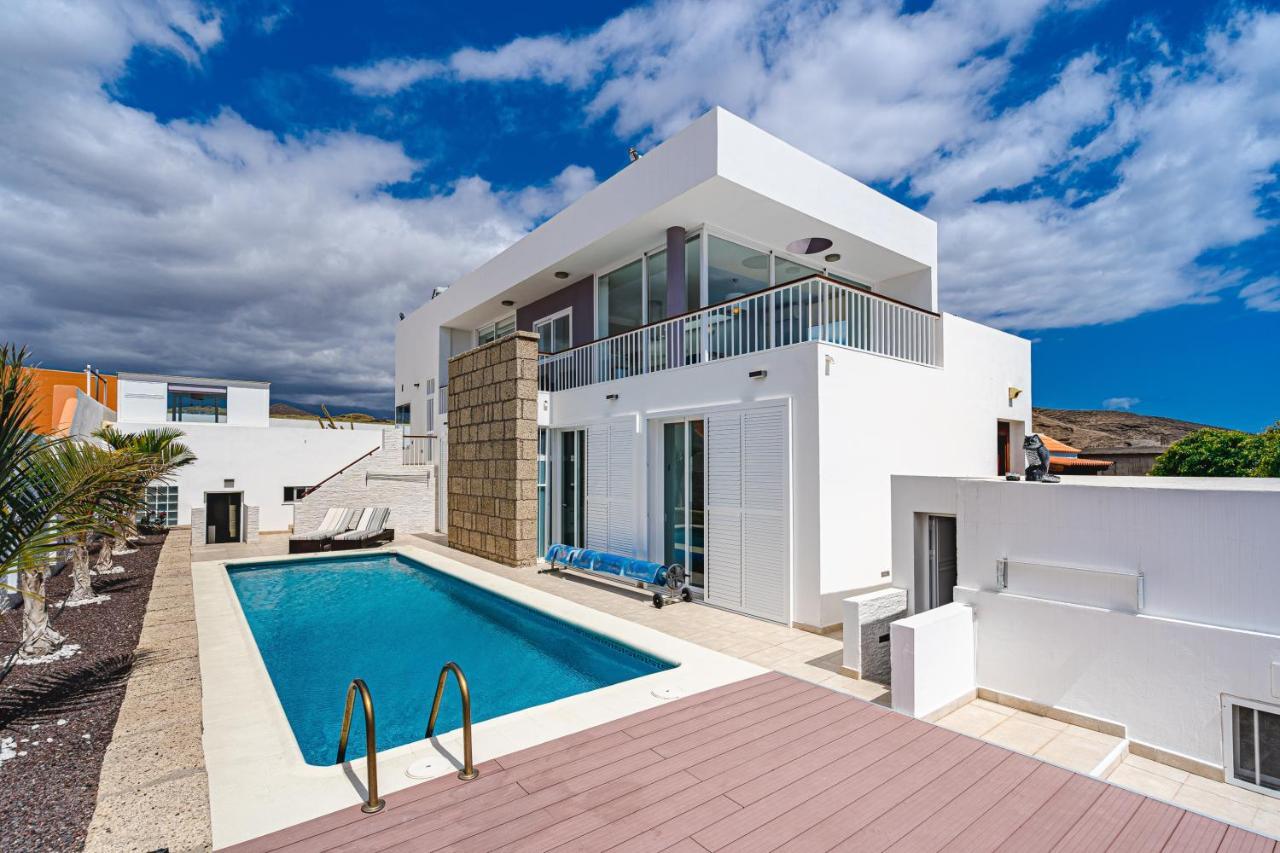 Modern 3Bdr Villa With Heated Pool El Médano Dış mekan fotoğraf