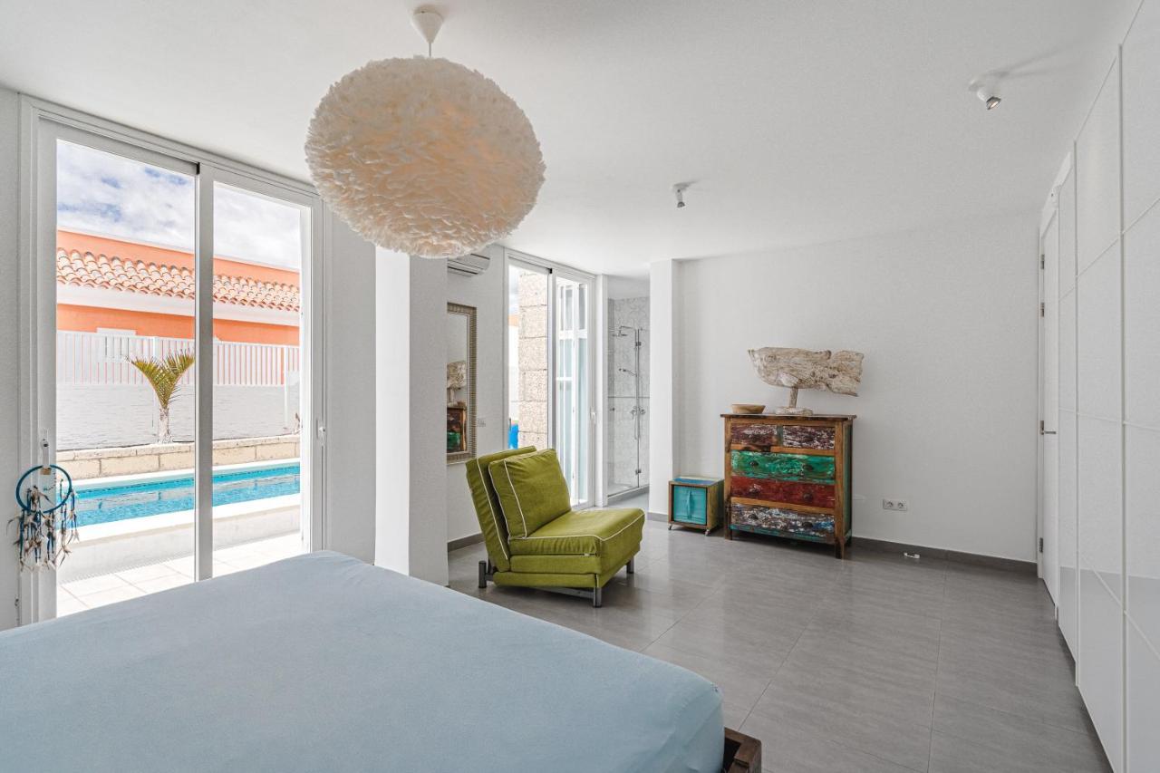 Modern 3Bdr Villa With Heated Pool El Médano Dış mekan fotoğraf