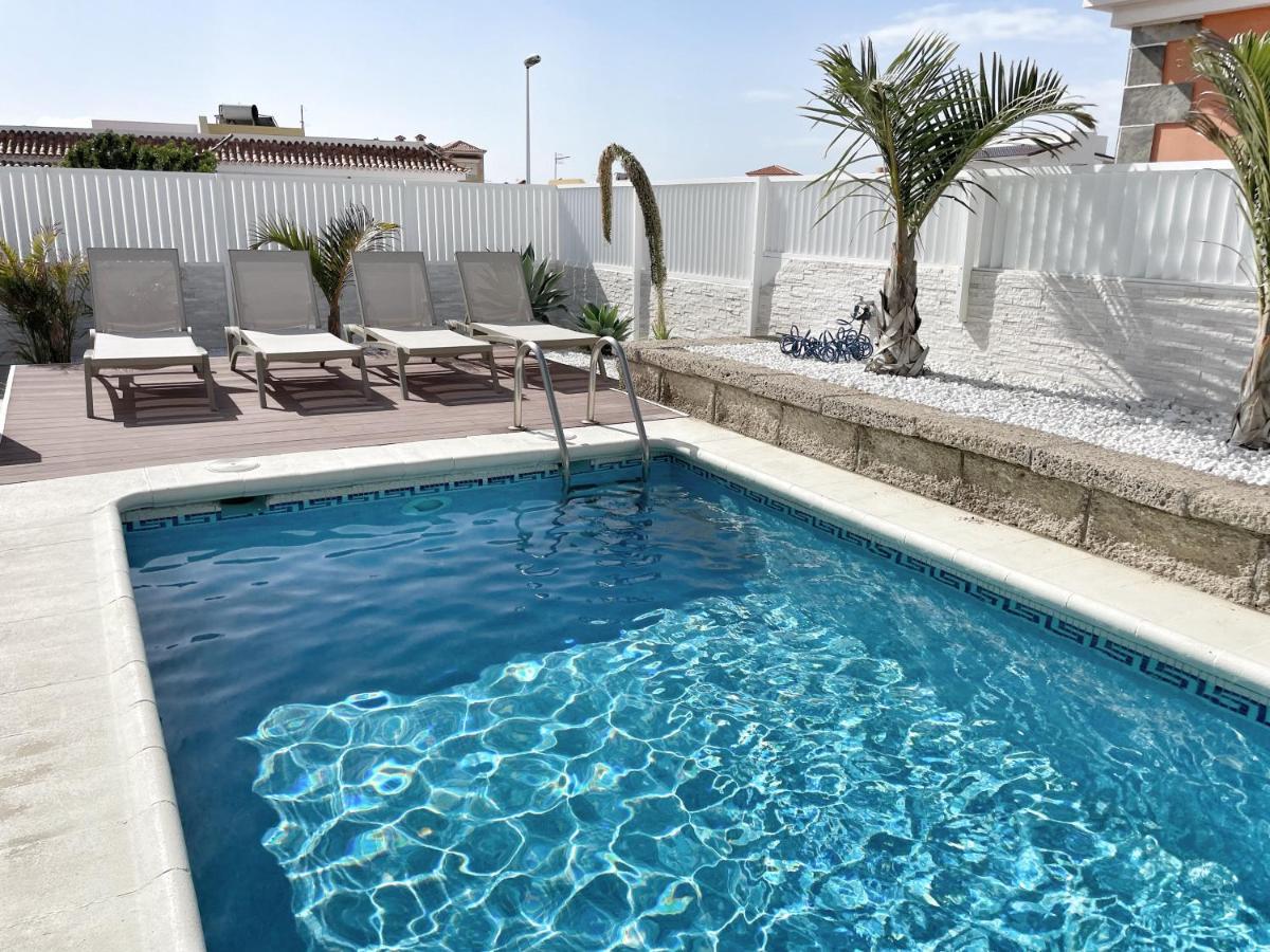 Modern 3Bdr Villa With Heated Pool El Médano Dış mekan fotoğraf