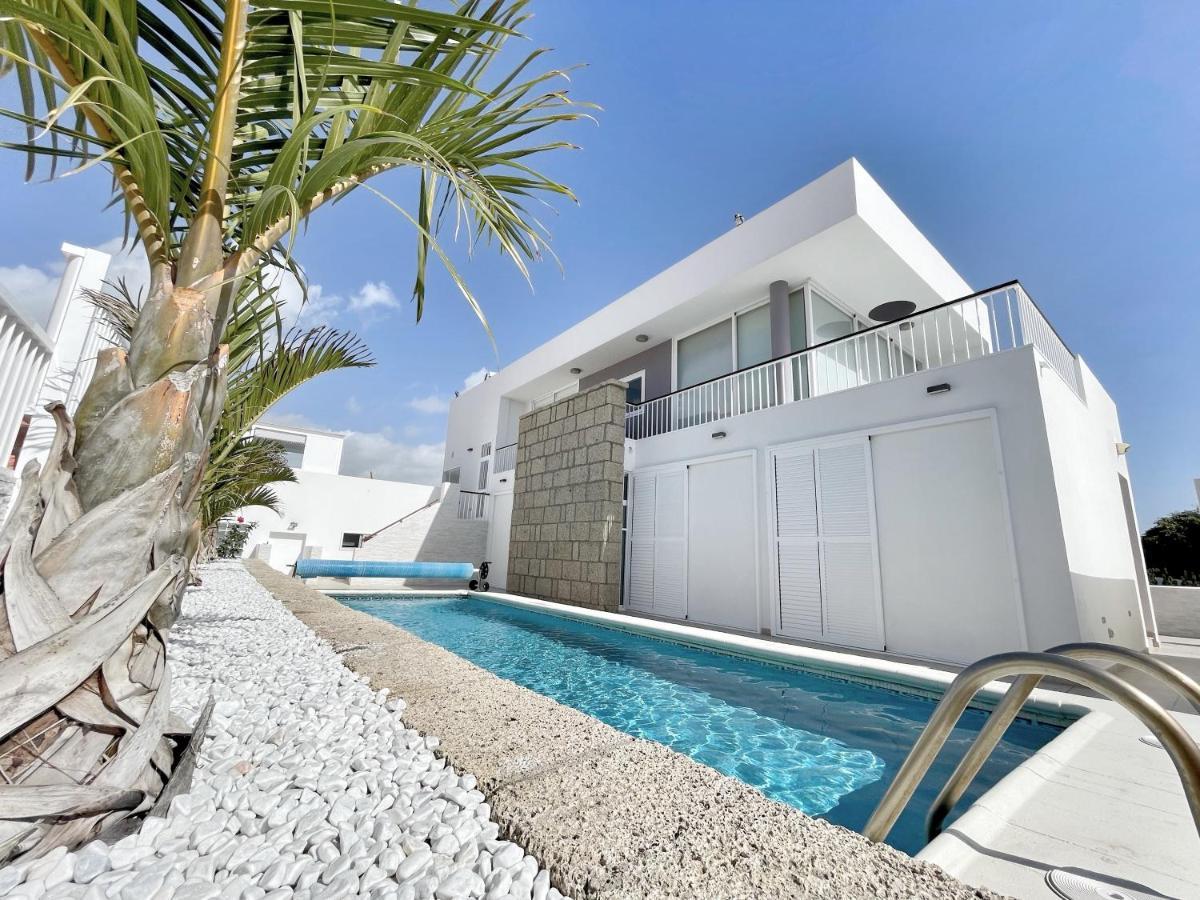 Modern 3Bdr Villa With Heated Pool El Médano Dış mekan fotoğraf