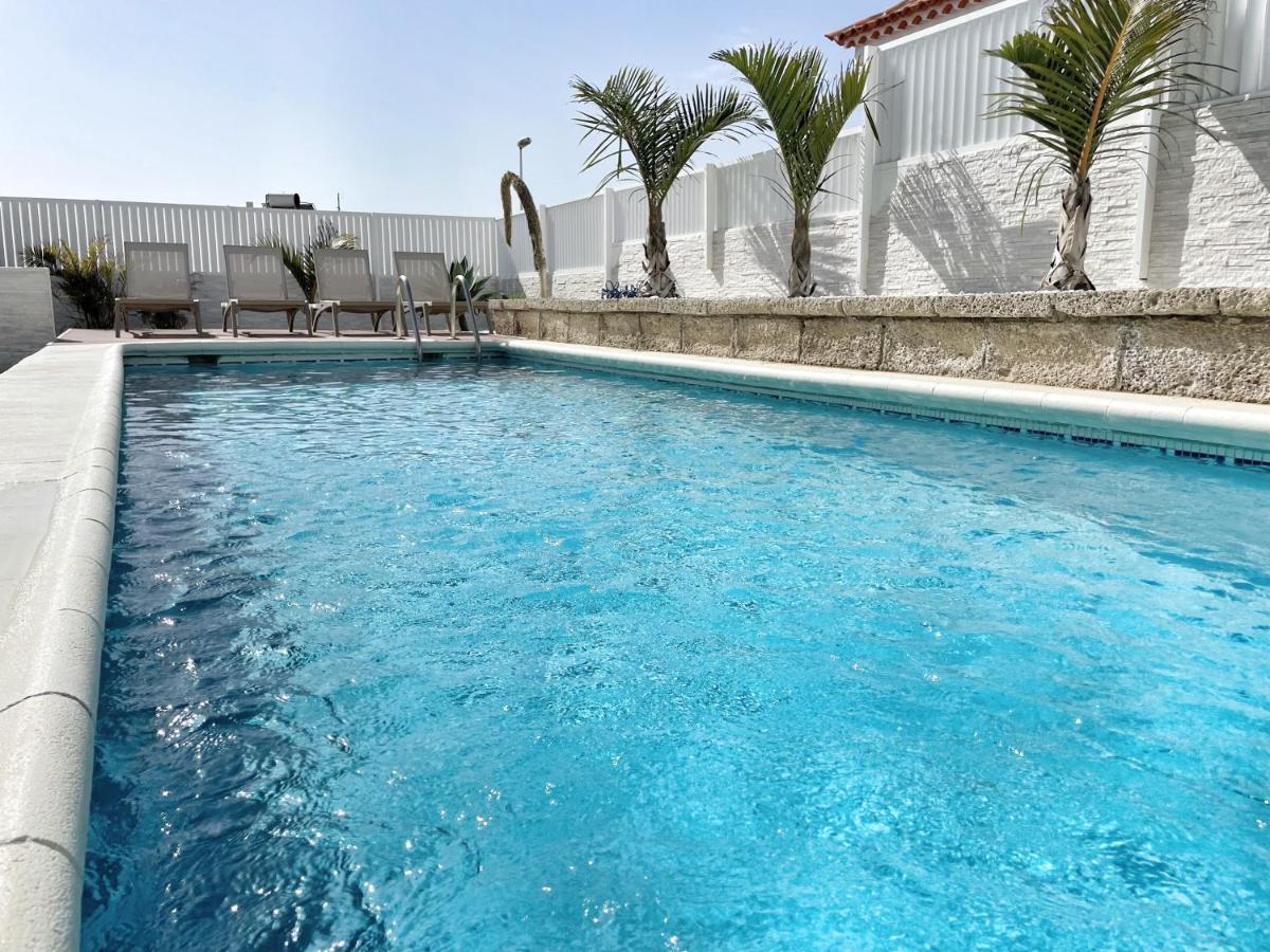 Modern 3Bdr Villa With Heated Pool El Médano Dış mekan fotoğraf