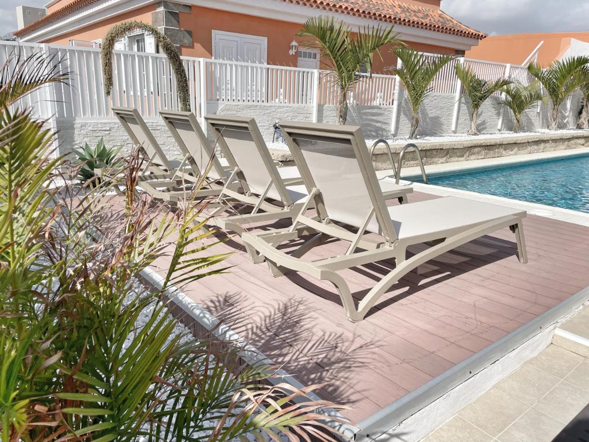 Modern 3Bdr Villa With Heated Pool El Médano Dış mekan fotoğraf