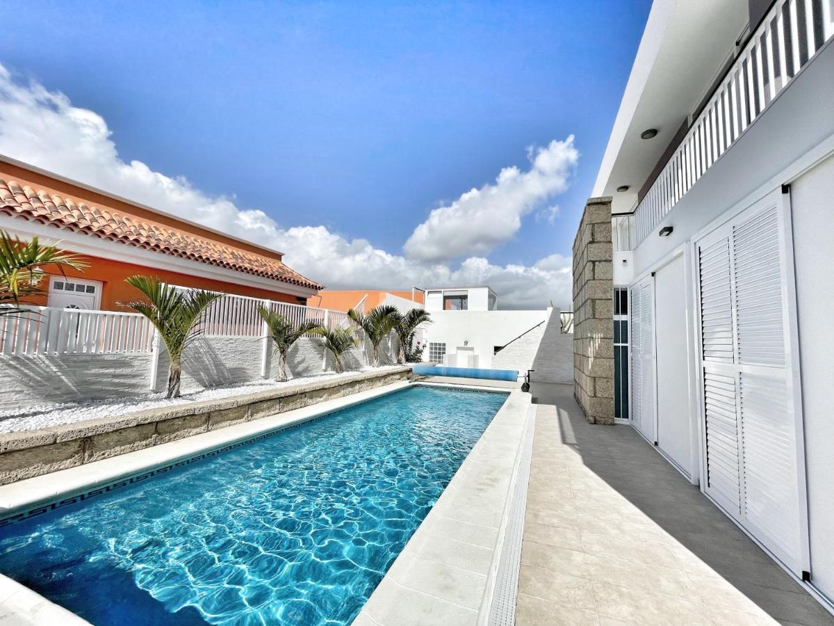 Modern 3Bdr Villa With Heated Pool El Médano Dış mekan fotoğraf